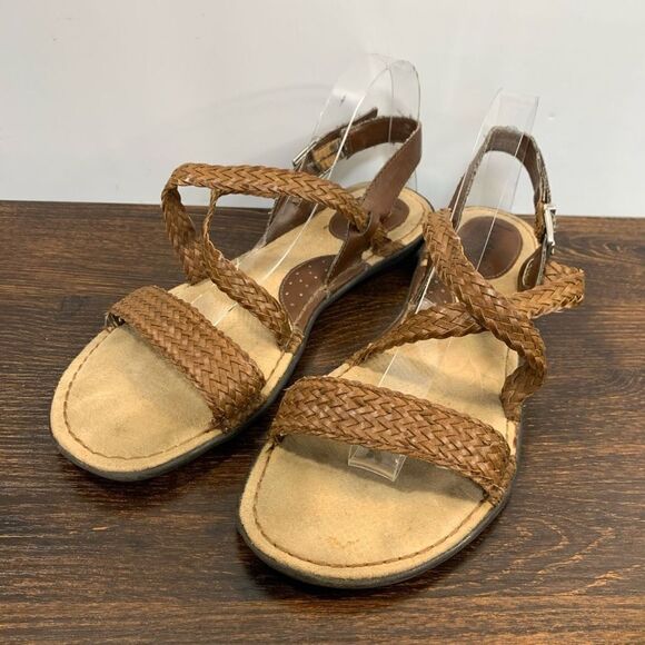b.o.c Brown Woven Sandal Size 9 - Picture 1 of 7